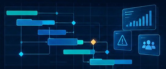 Engineering project planning and dependency visual